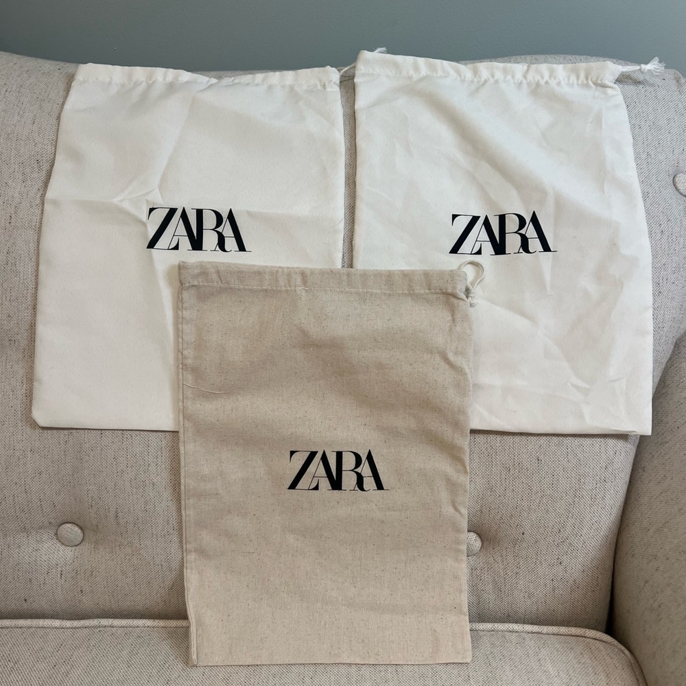 Zara Dustbags | Set of 3 | Shoe Size | Never Used